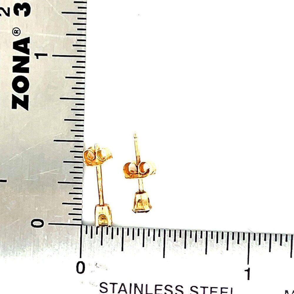 Tiny 14k Stud Earrings - image 7